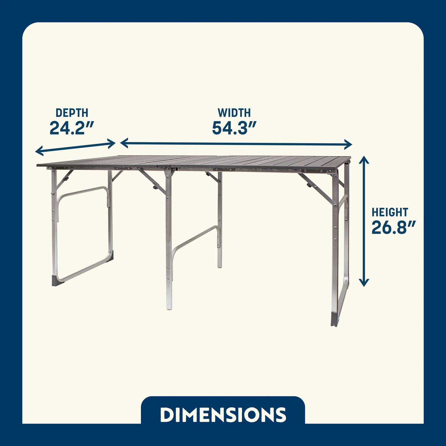 Slim-Fold Table - Bright Touch