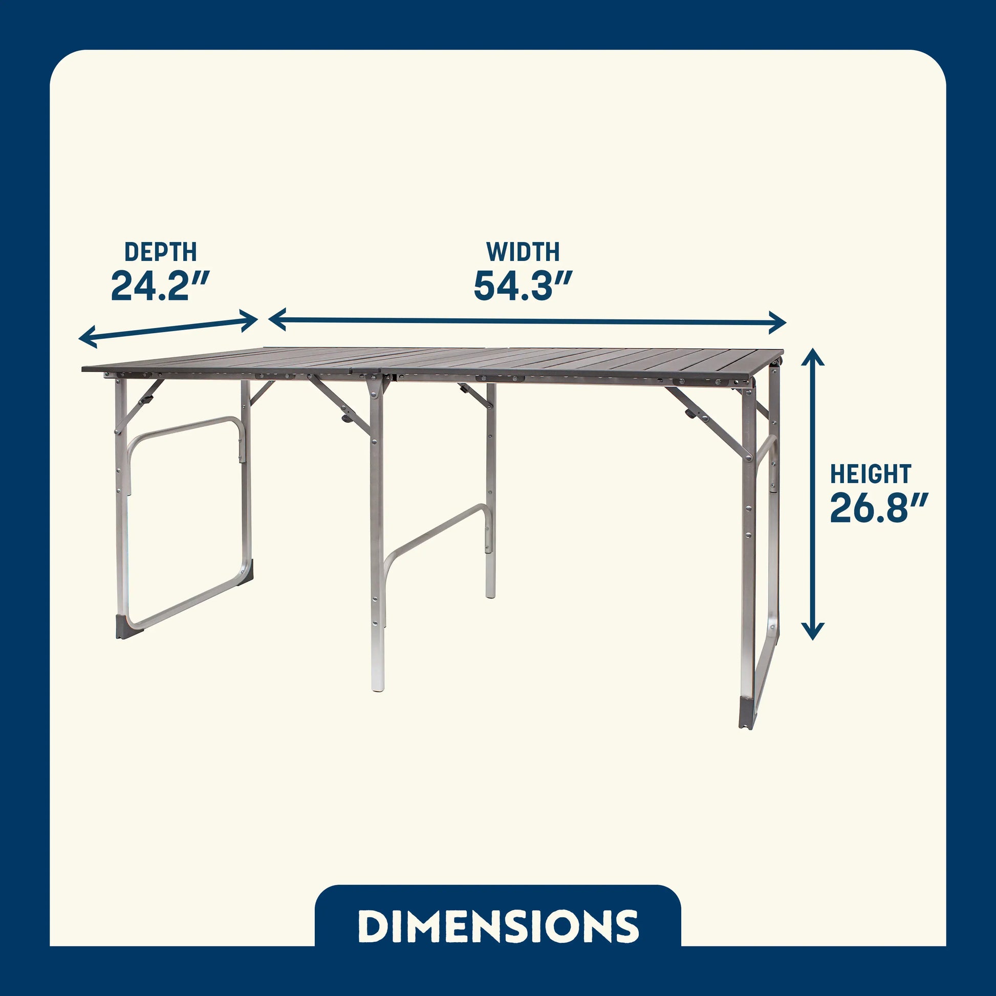 Slim-Fold Table - Bright Touch