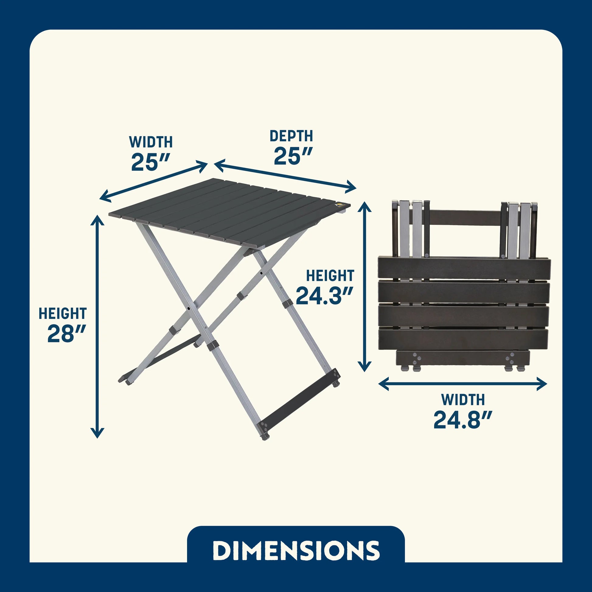 Compact Camp Table 25™ - Daily Pick
