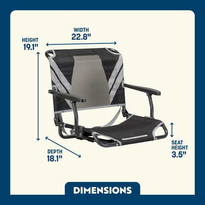 Big Comfort Stadium Chair™ with Armrests - Fresh Pair