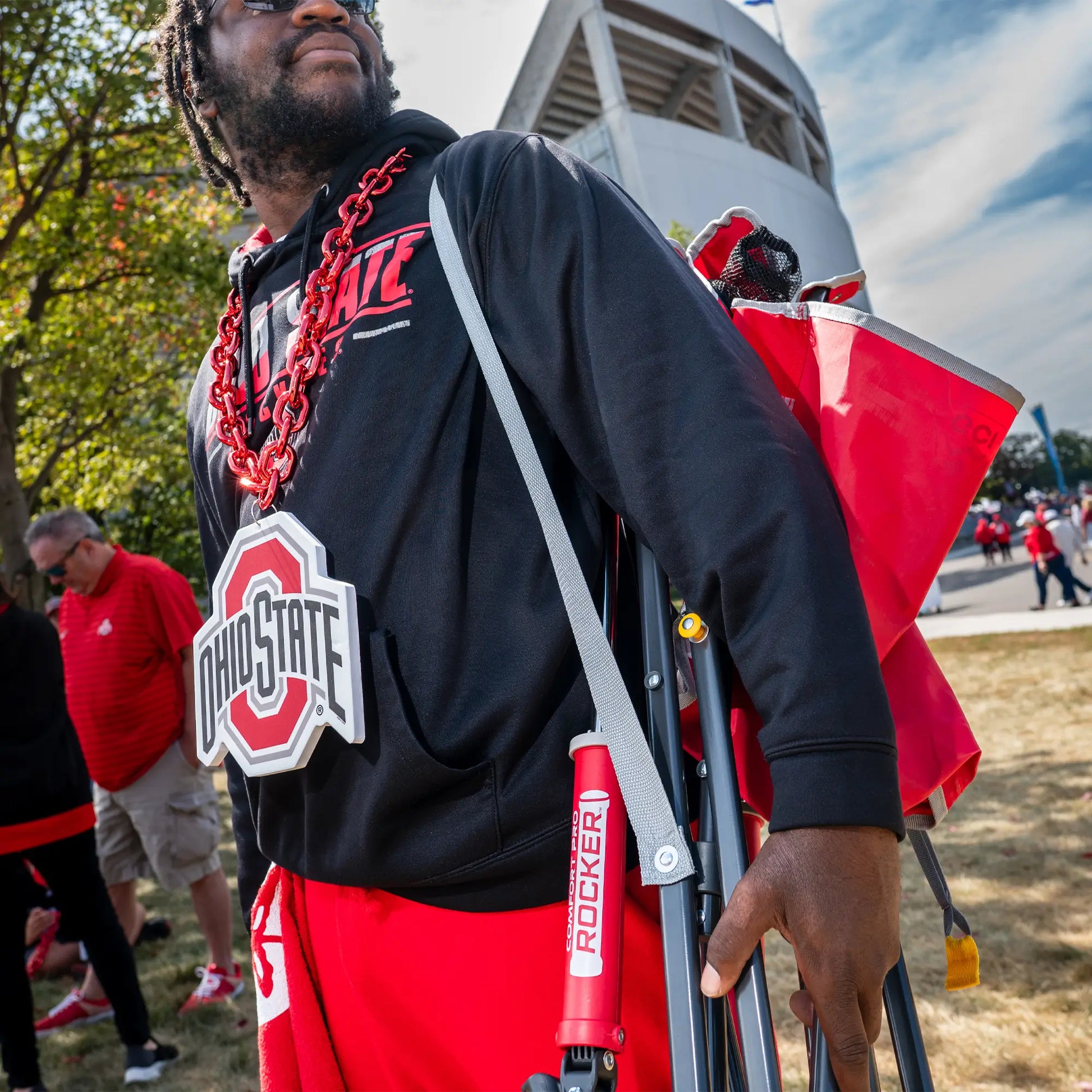 College Comfort Pro Rocker™ - Ohio State Buckeyes - Gift Ready