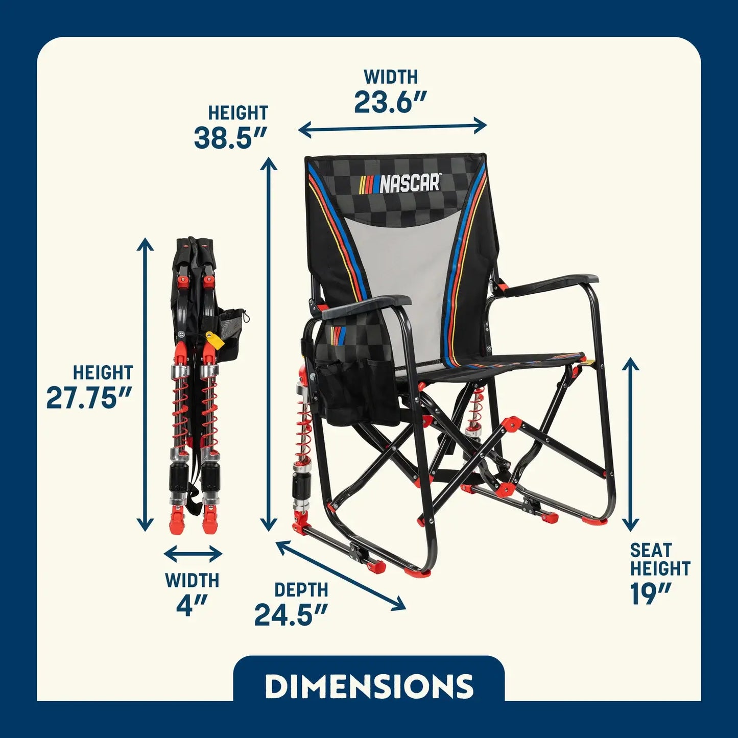 Adjustable Rocker™ - NASCAR - Weekend Pair